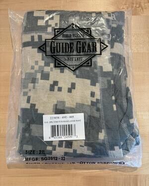 Guide Gear Long Johns Mens 2XL Camo 2 Pack Stretch Thermal Baselayer Pant